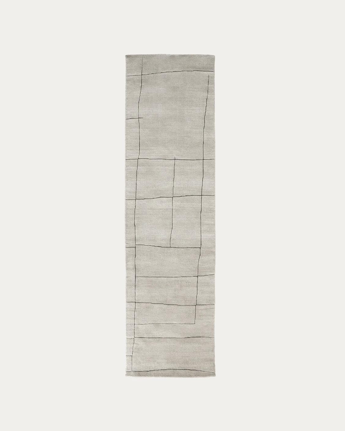 Emme Bianca carpets in off white, shown in a product top view as image 1