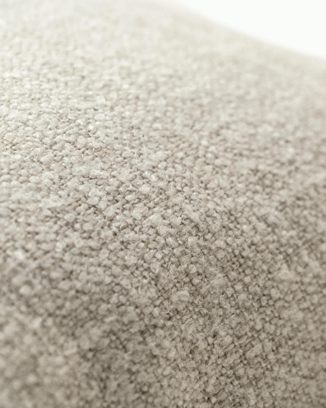 Emmett Bianca cushion in off white, shown in a product close-up as image 6