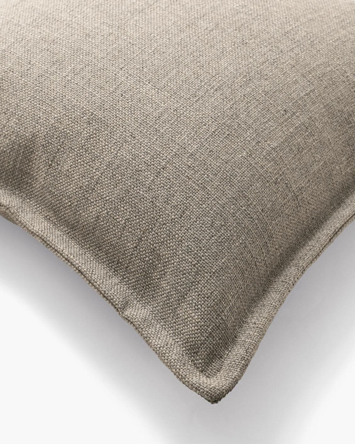 Emmett Quell cushion in taupe and grey, shown in a product top view as image 9