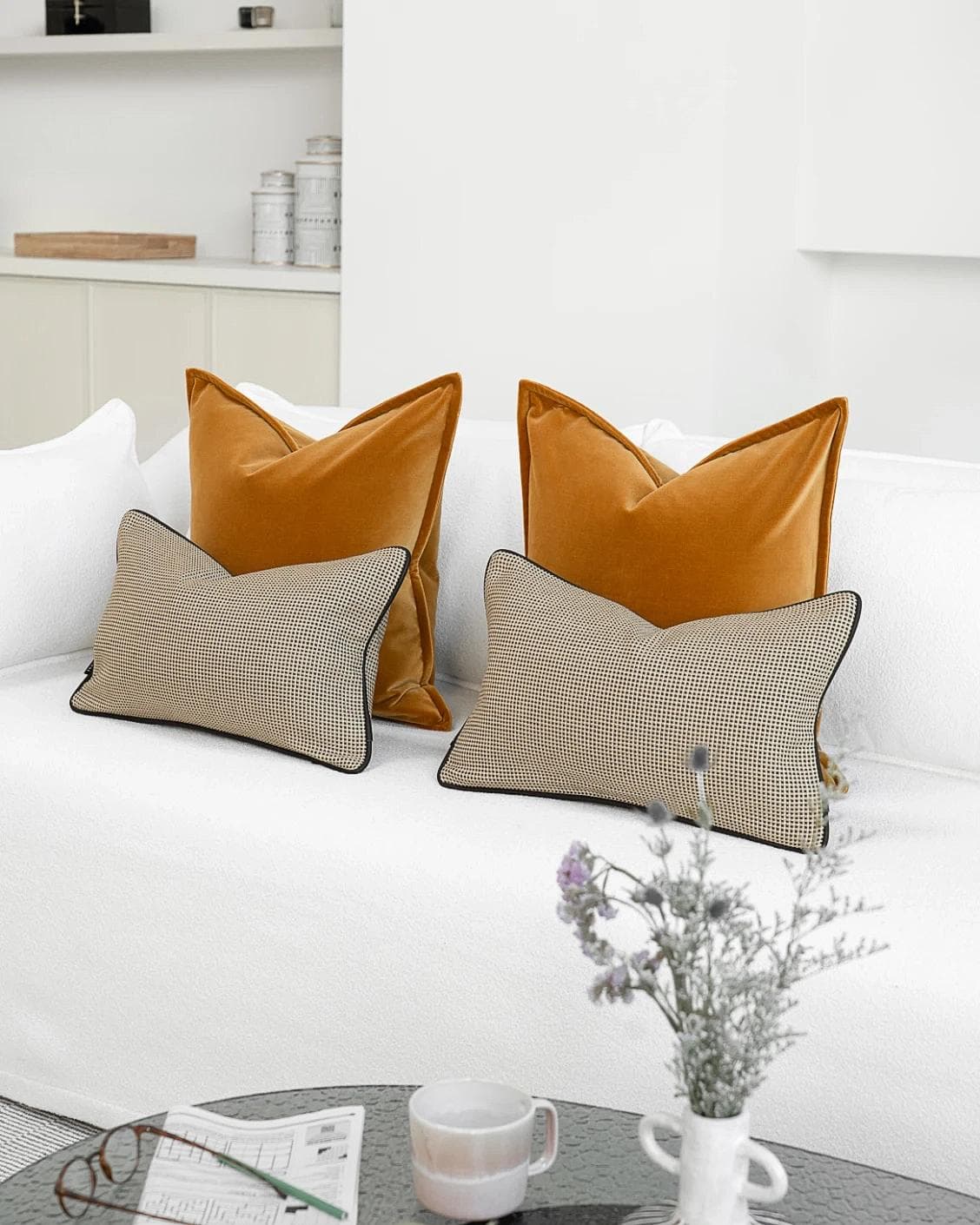 Enoch Bundle cushion, shown in a lifestyle right view as image 2