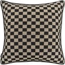 Enya Steele cushion in black and beige, shown in a product front view as image 1