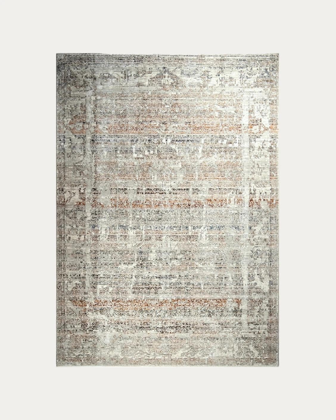 Ethan Martin carpets in beige and grey, shown in a product top view as image 1