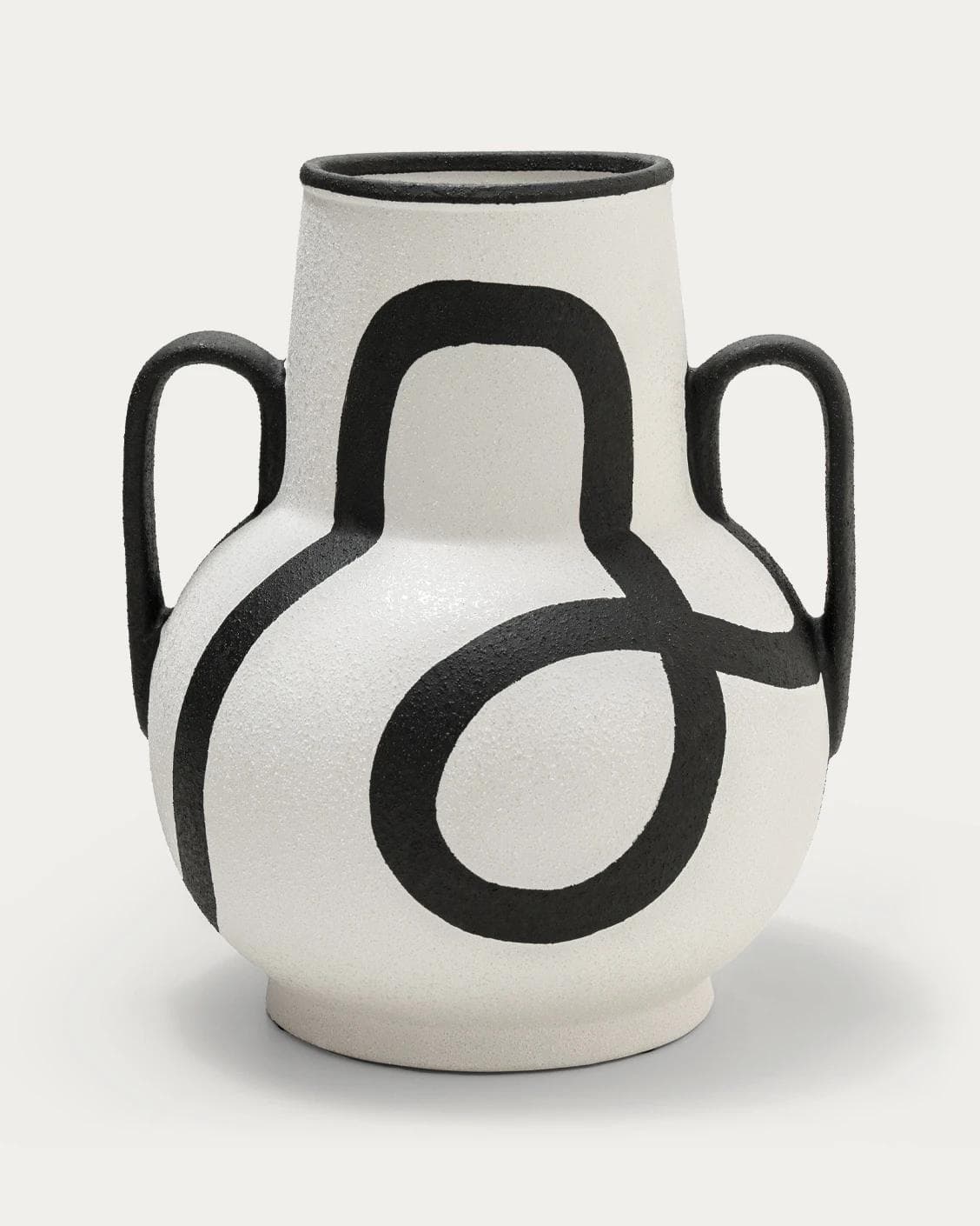 Evelina Arneson vases in black and white, shown in a product front view as image 1