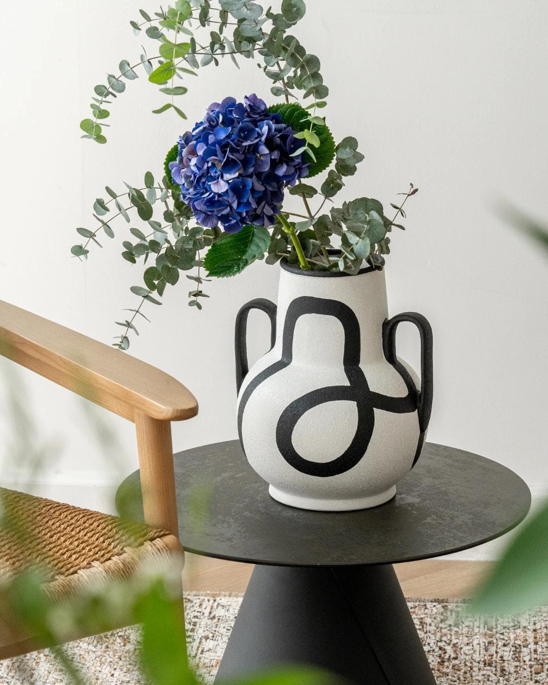 Evelina Arneson vases in black and white, shown in a product front view as image 12