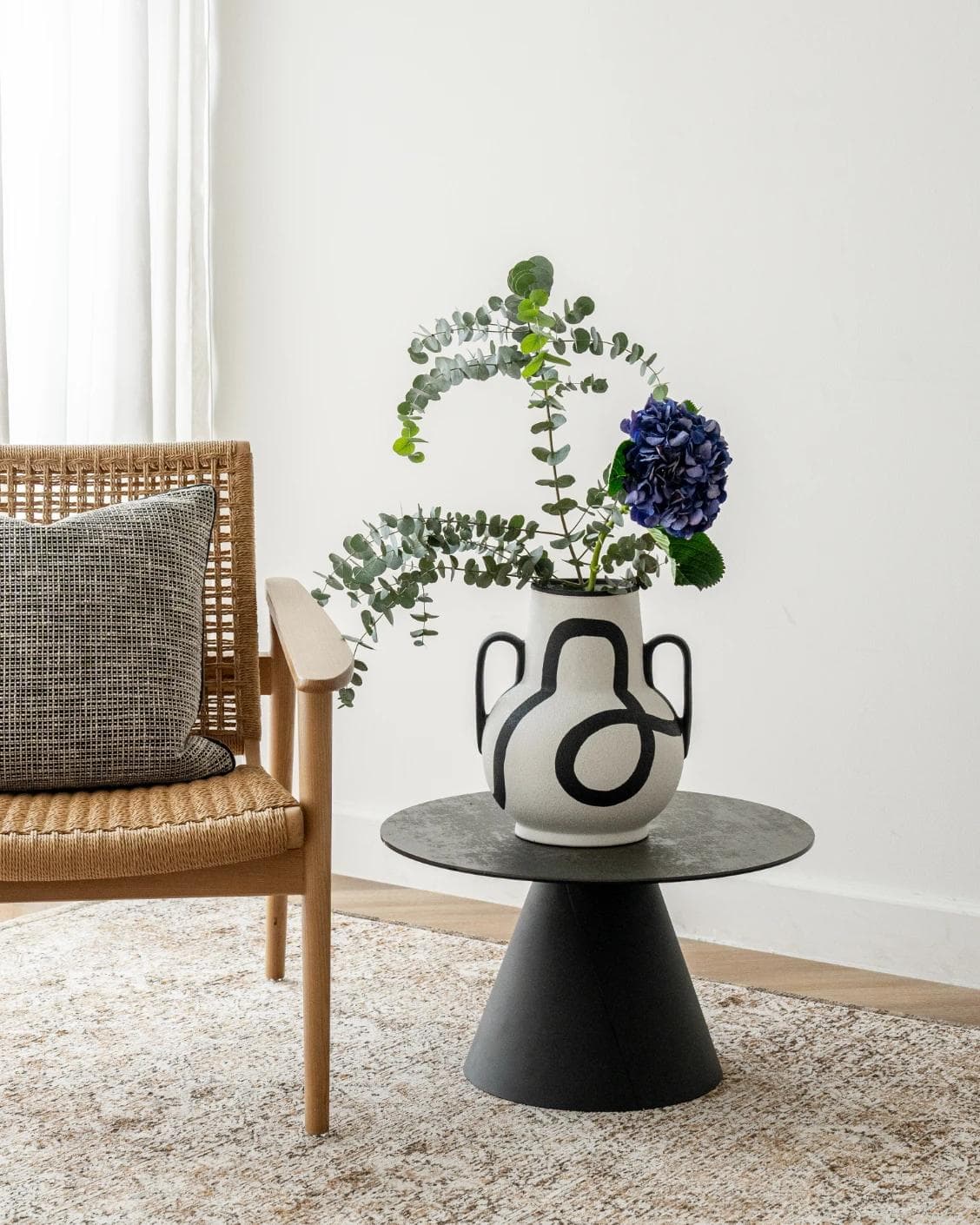 Evelina Arneson vases in black and white, shown in a product top view as image 15