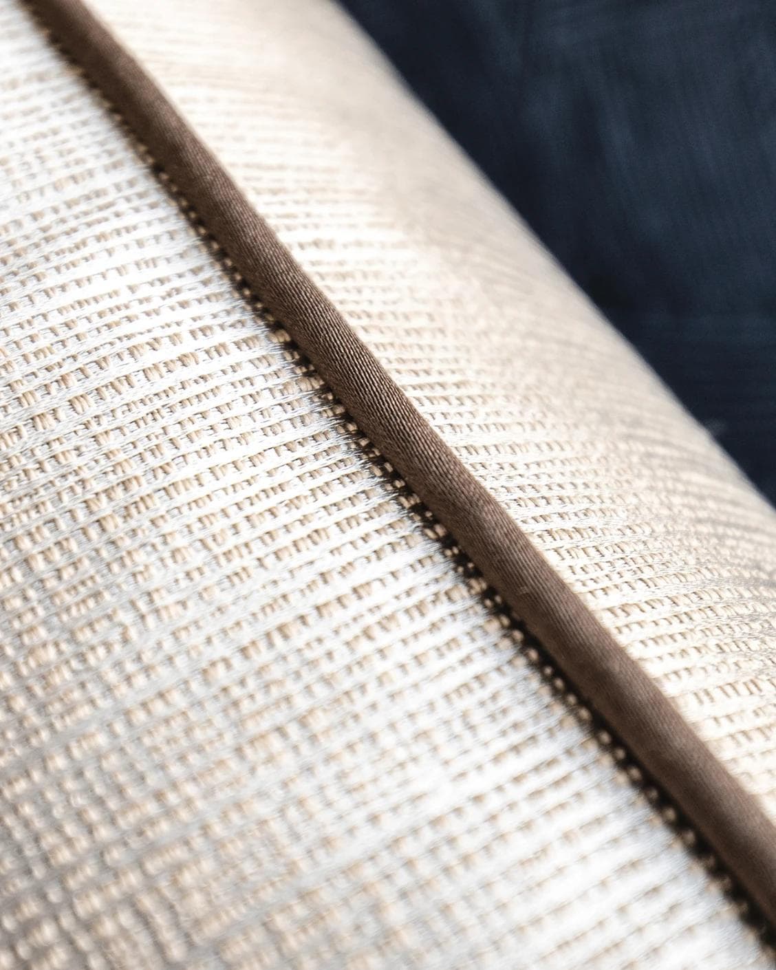 Faaris Laurent cushion in brown and beige, shown in a product close-up as image 6
