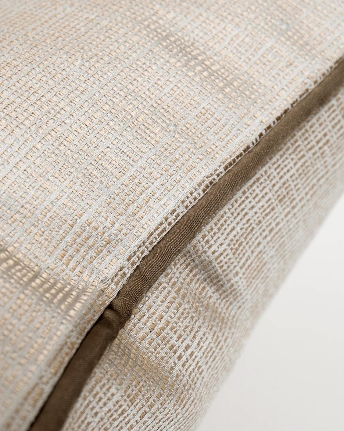 Faaris Laurent cushion in brown and beige, shown in a product close-up as image 7