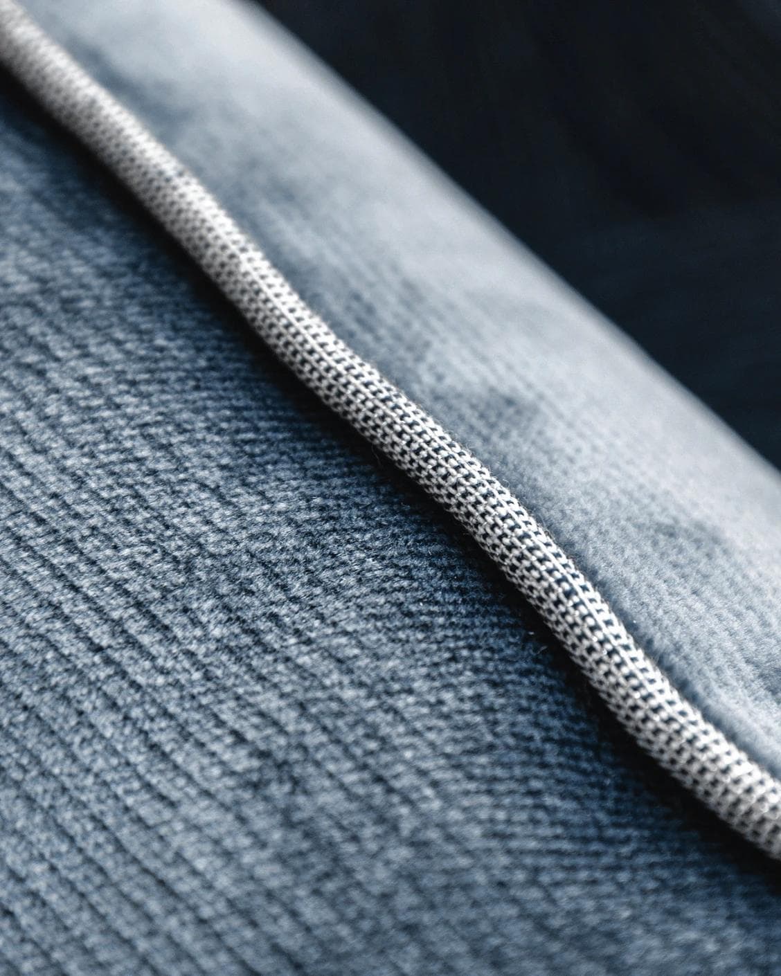 Faaris Matisse cushion in blue and silver, shown in a product close-up as image 7