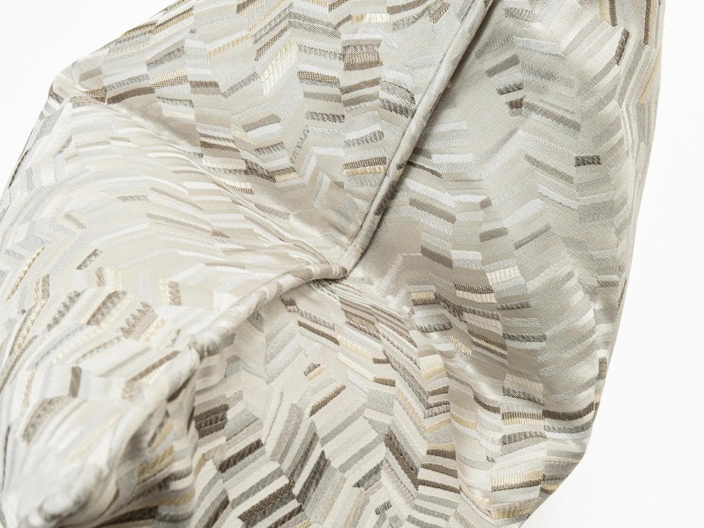 Faye Hodler cushion in silver and grey, shown in a product top view as image 8