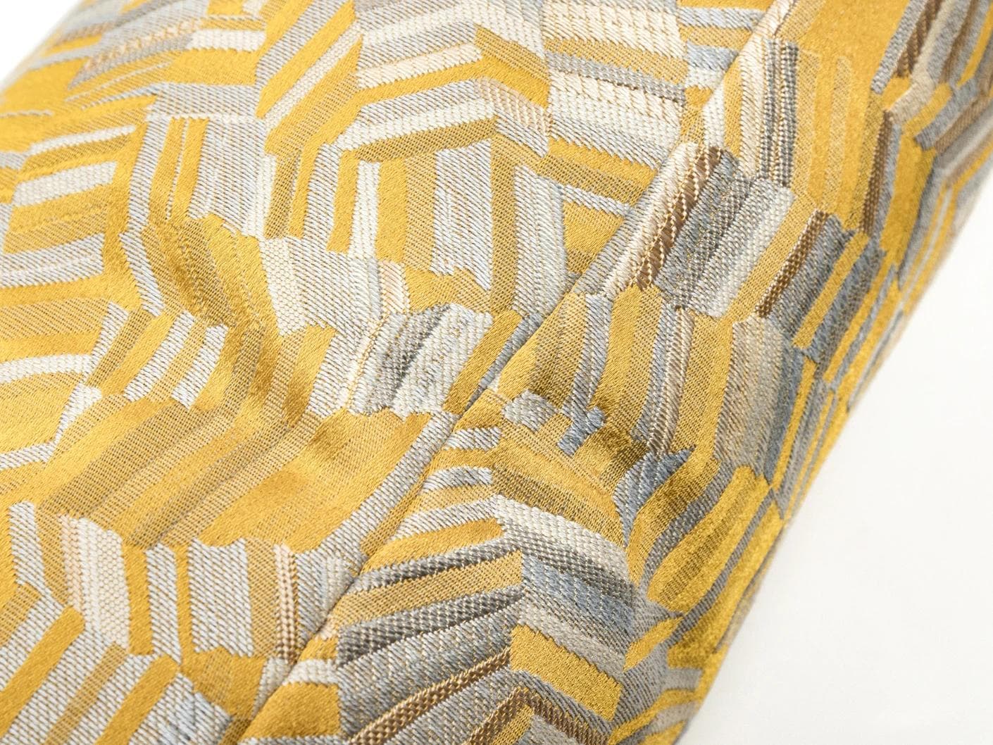 Faye Klimt cushion in yellow and multicolour, shown in a product close-up as image 6