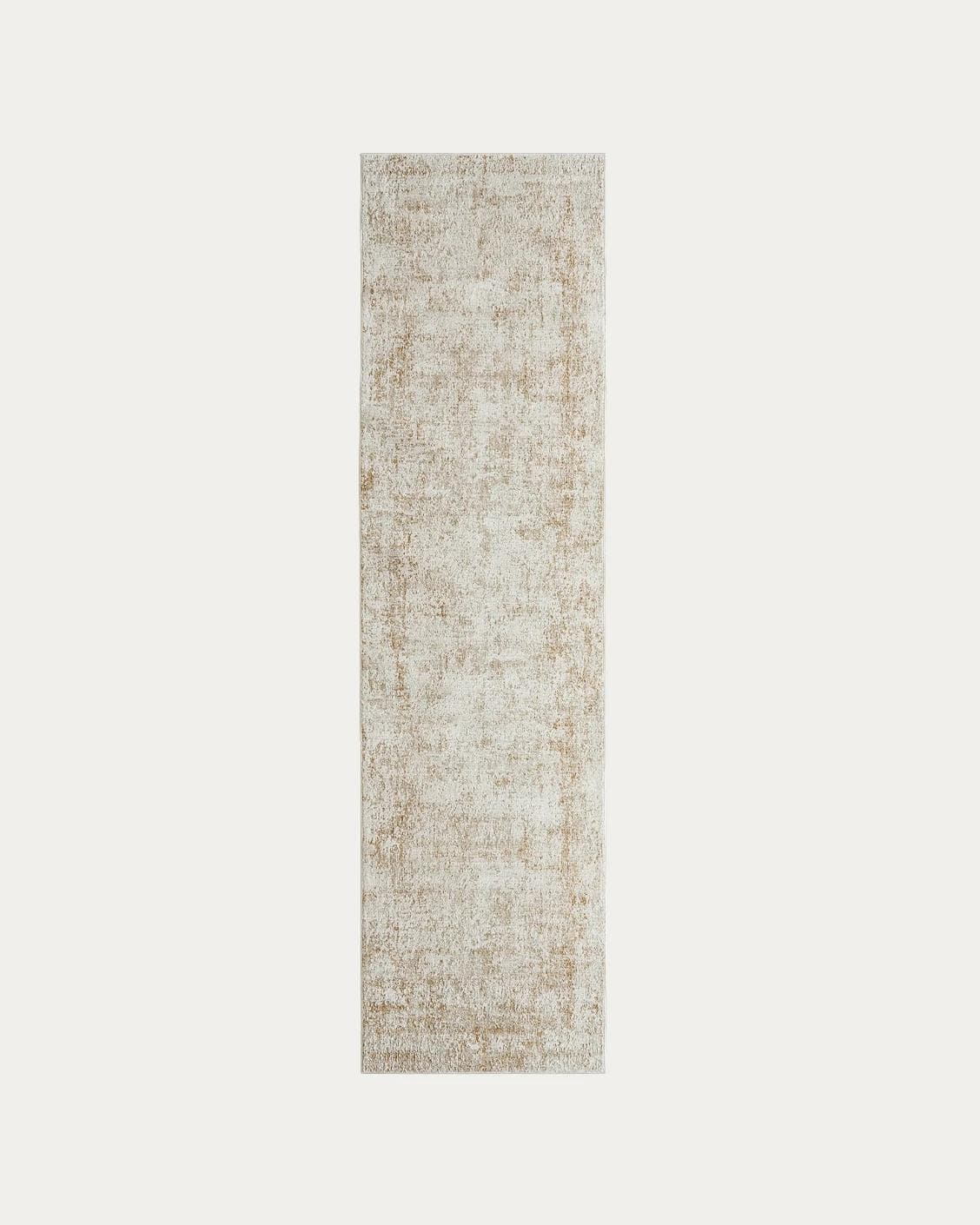 Finley Rust carpets in beige, shown in a product top view as image 1