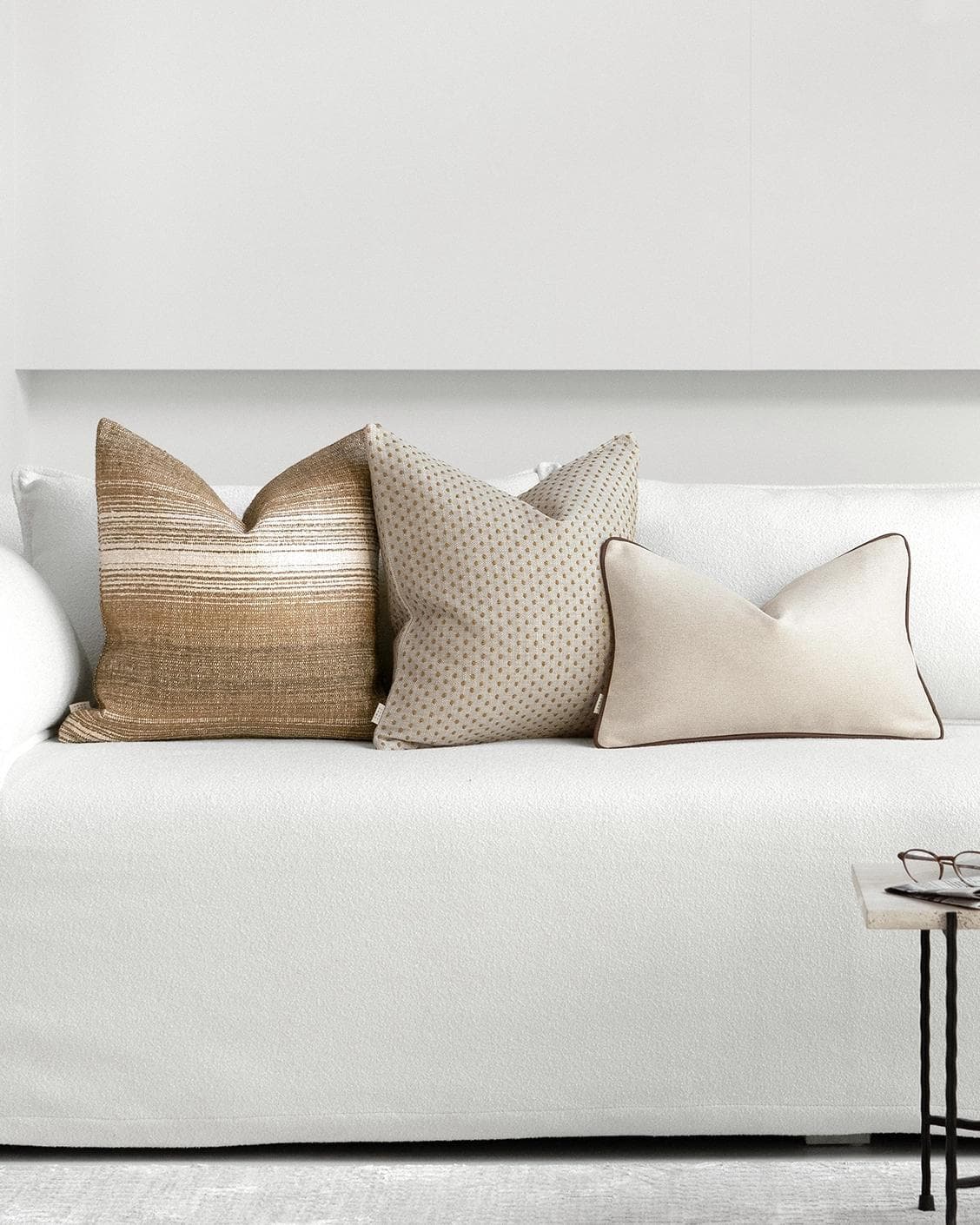 Finn Bundle cushion, shown in a lifestyle front view as image 4
