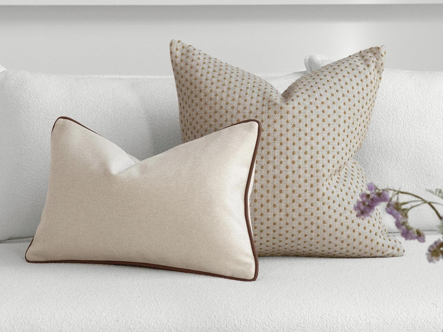 Finn Bundle cushion, shown in a lifestyle front view as image 5