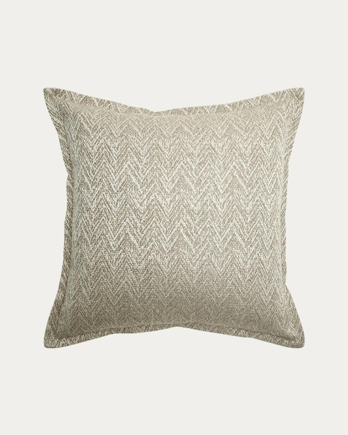 Fleur Bianca cushion in beige, shown in a product front view as image 1
