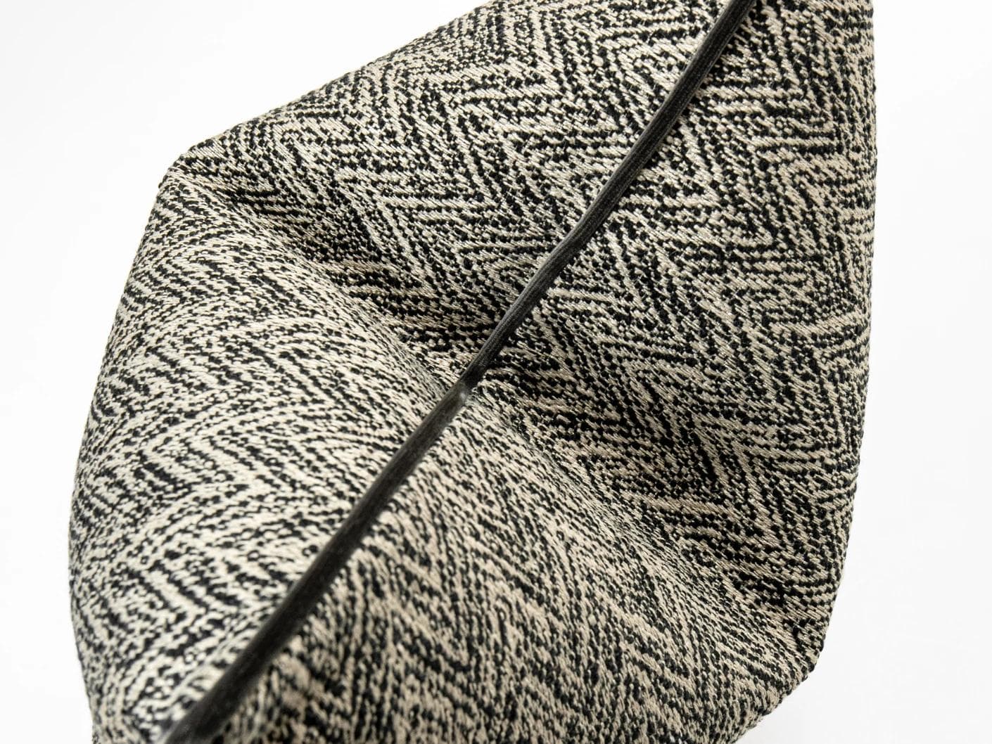 Fleur Steele cushion in black and white, shown in a product top view as image 8