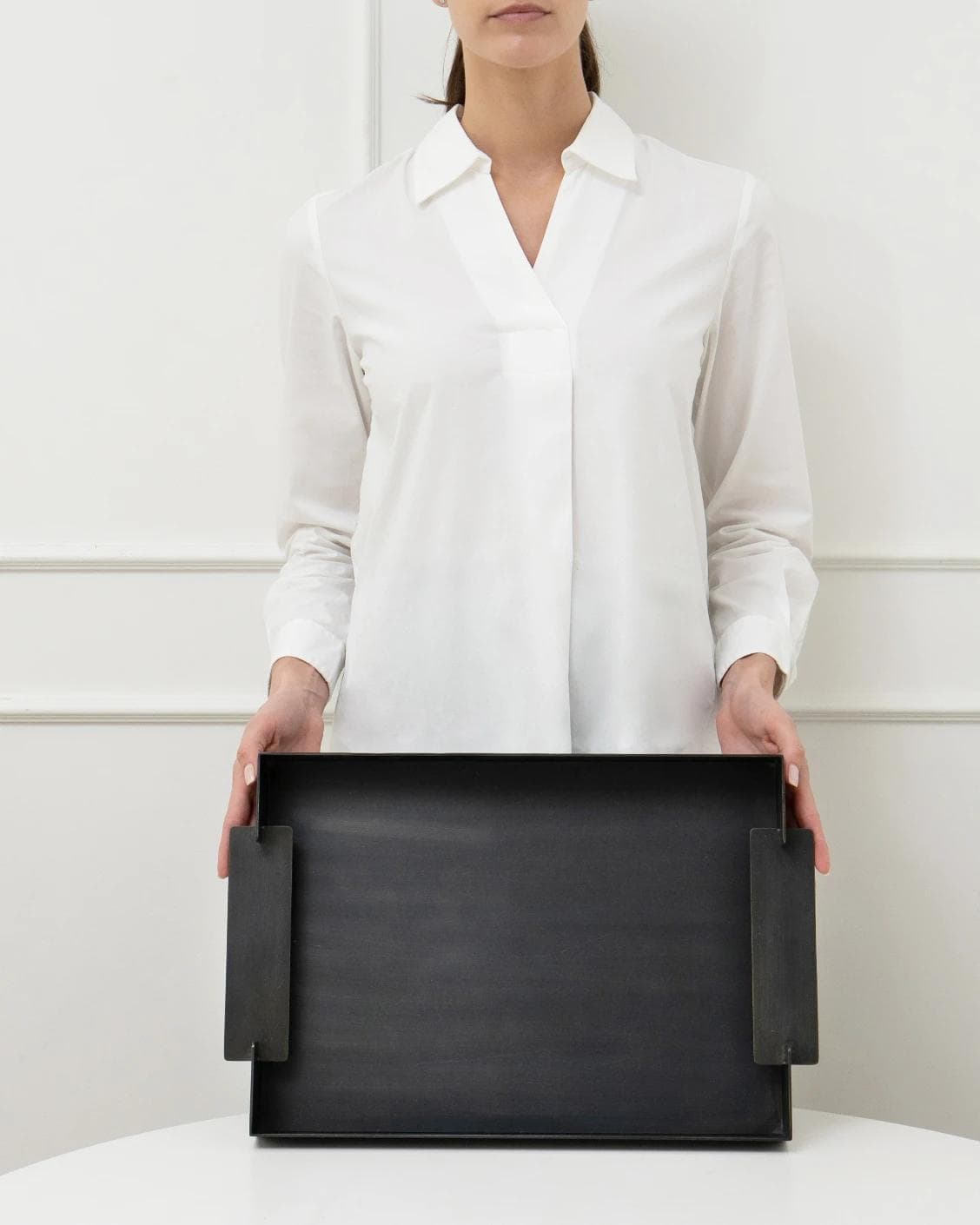 Frank Bandiagara trays in grey, shown in a product front view as image 5