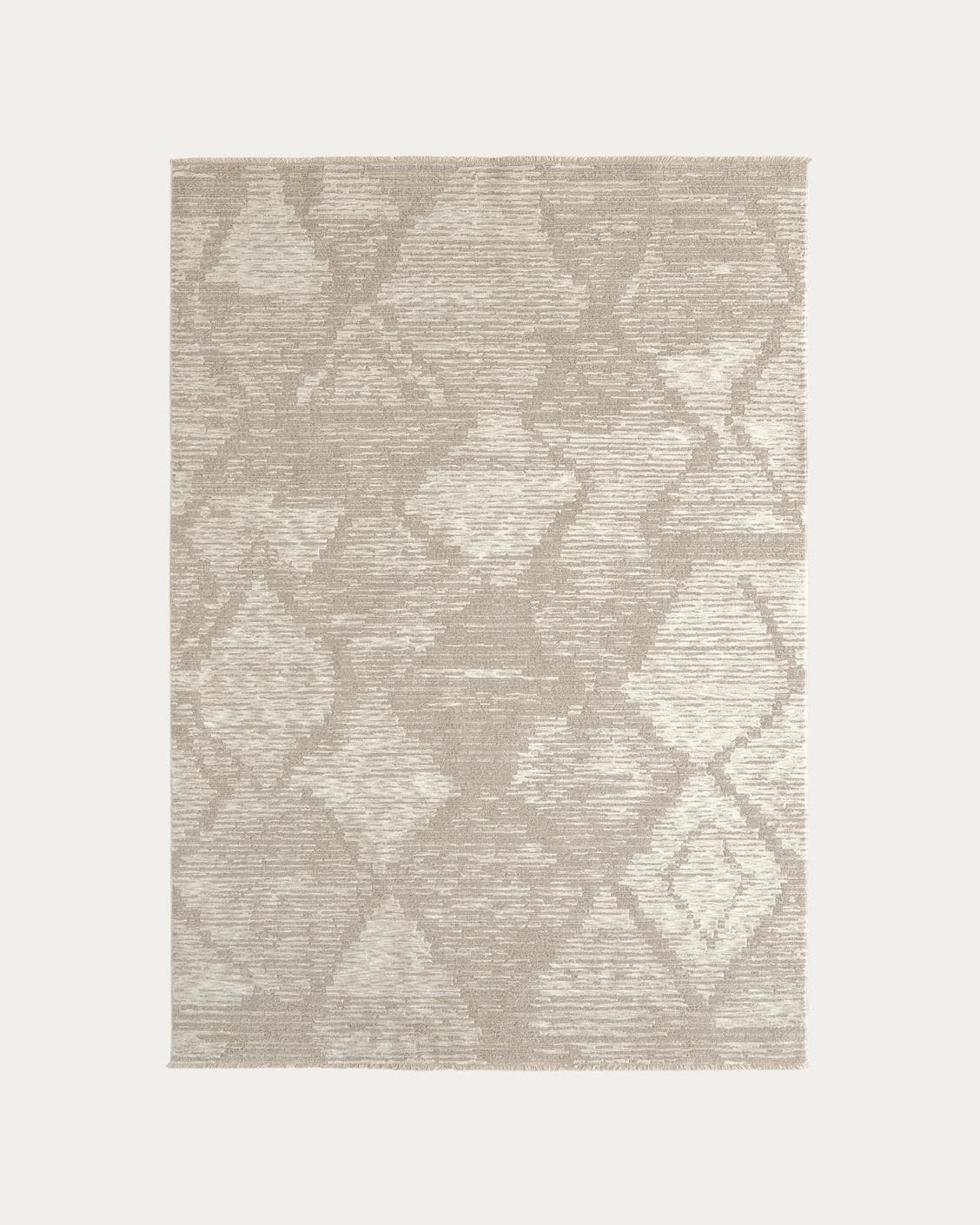 Freida Sandy carpets in beige, shown in a product top view as image 1