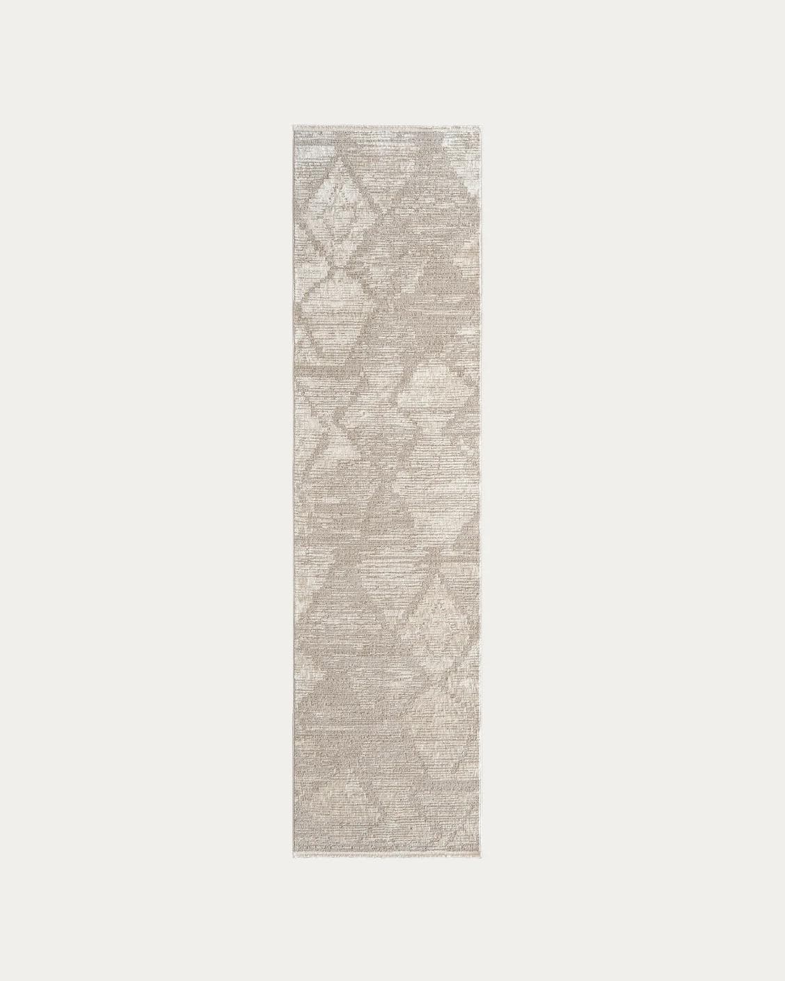Freida Sandy carpets in beige, shown in a product top view as image 1