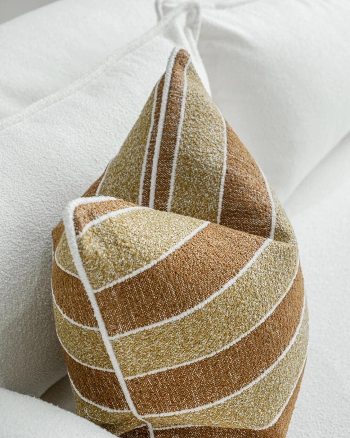 Gia Klimt cushion in brown and rust, shown in a product front view as image 7