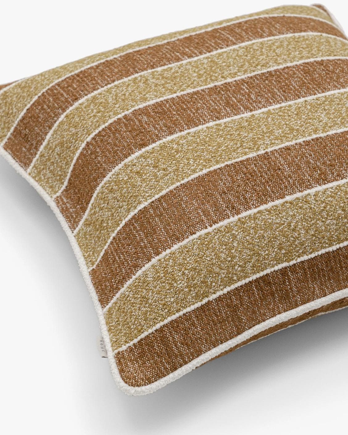 Gia Klimt cushion in brown and rust, shown in a product top view as image 9