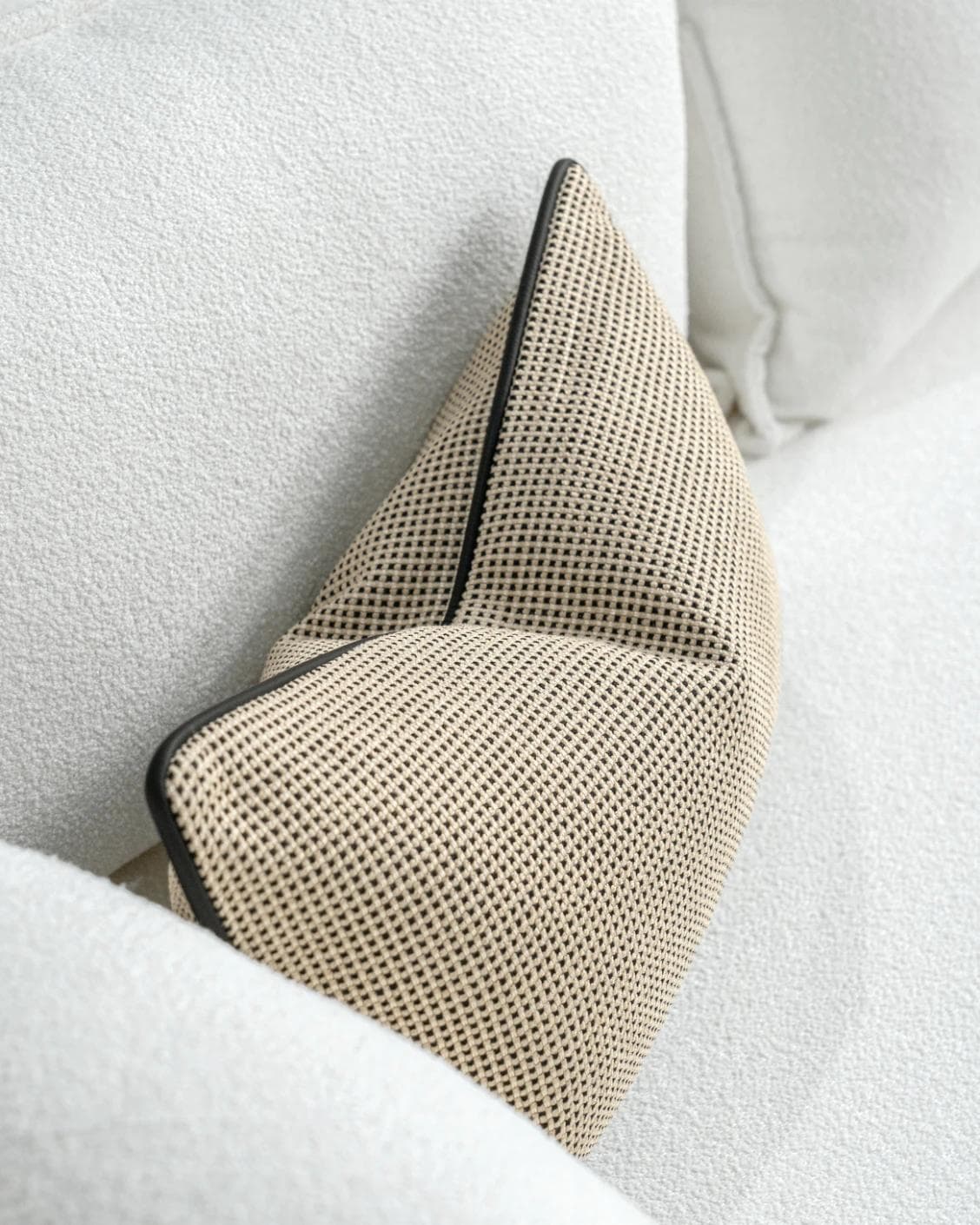 Ginny Laurent II cushion in cream, shown in a product top view as image 8