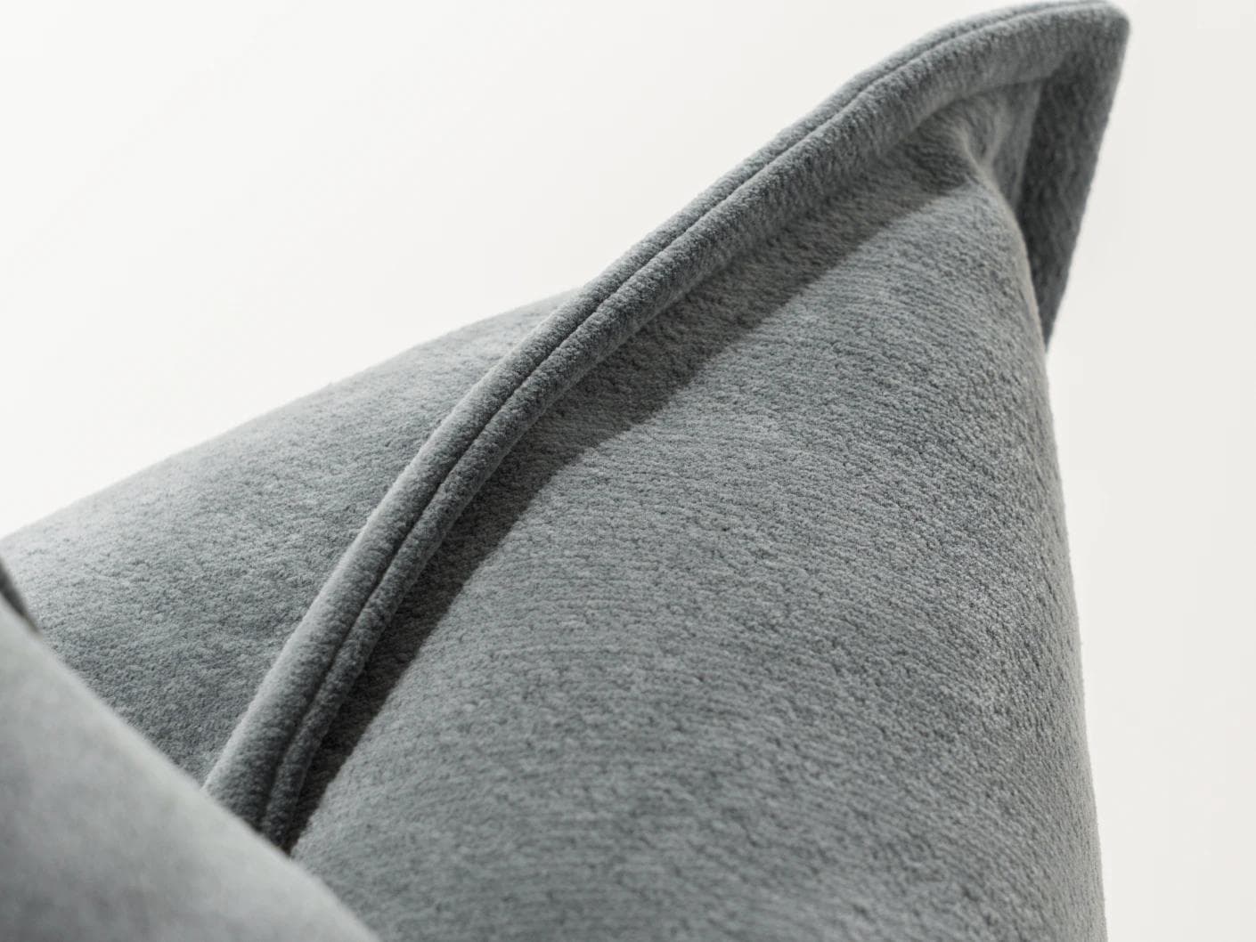 Haley Lucas cushion in azure and grey, shown in a product close-up as image 7