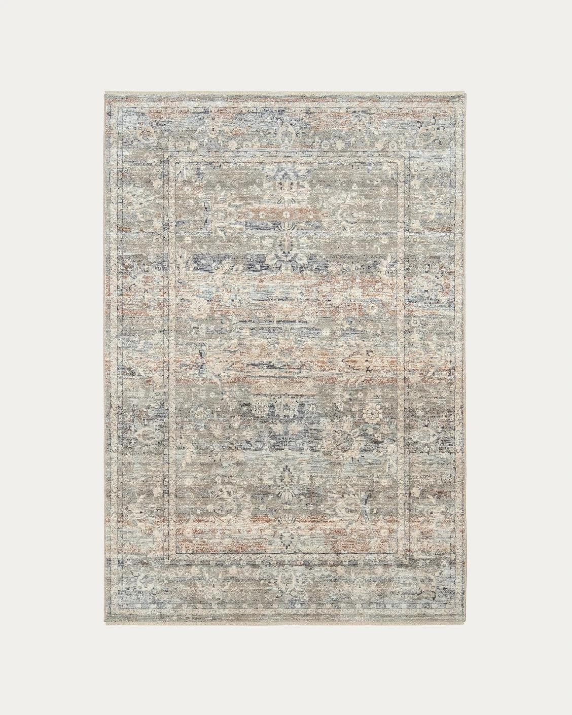 Hana Dune carpets in beige and rust, shown in a product top view as image 1