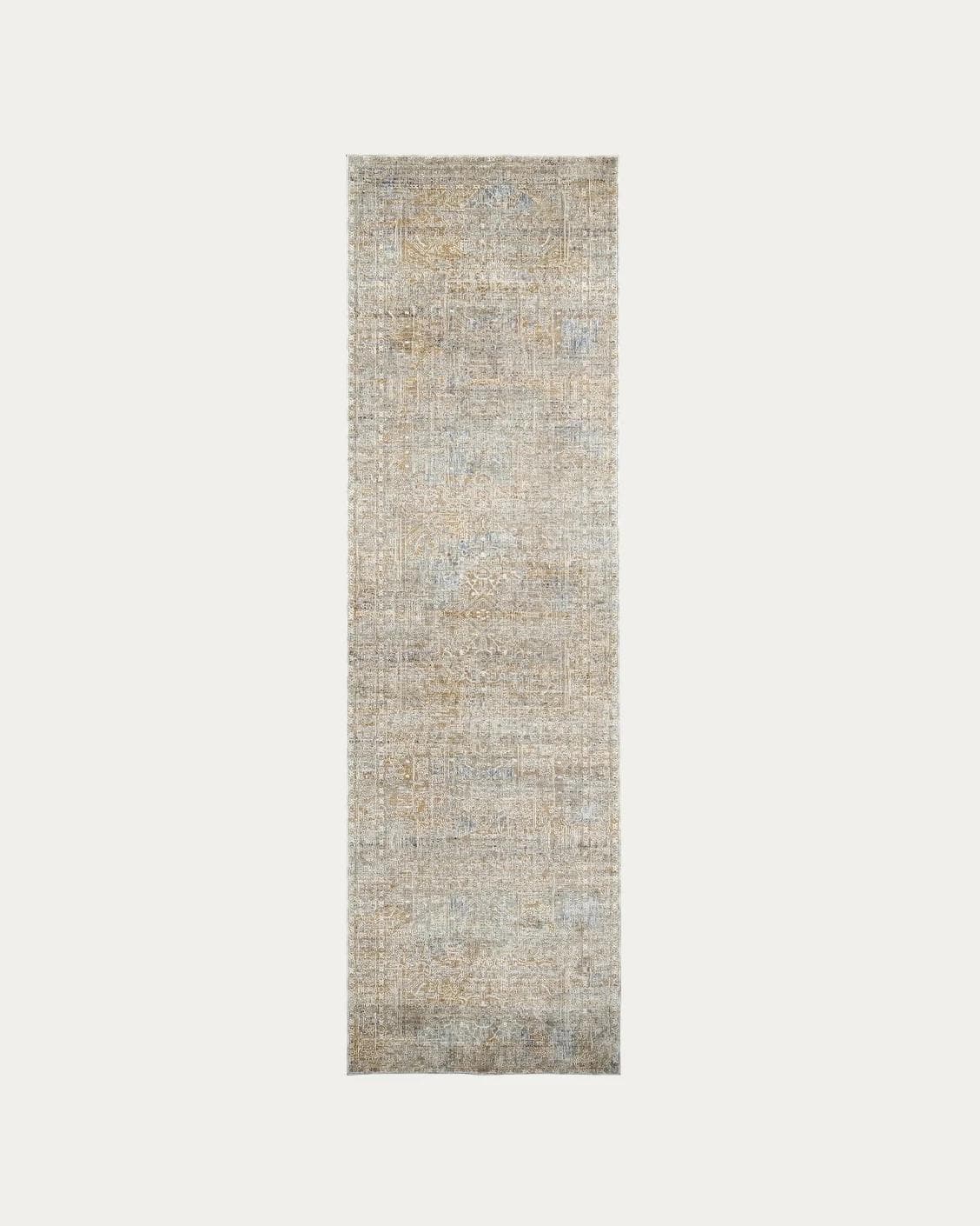 Hana Goldberg carpets in gold, shown in a product top view as image 1