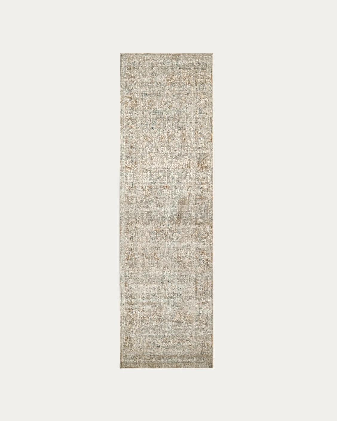 Hana Sandy carpets in beige and taupe, shown in a product top view as image 1
