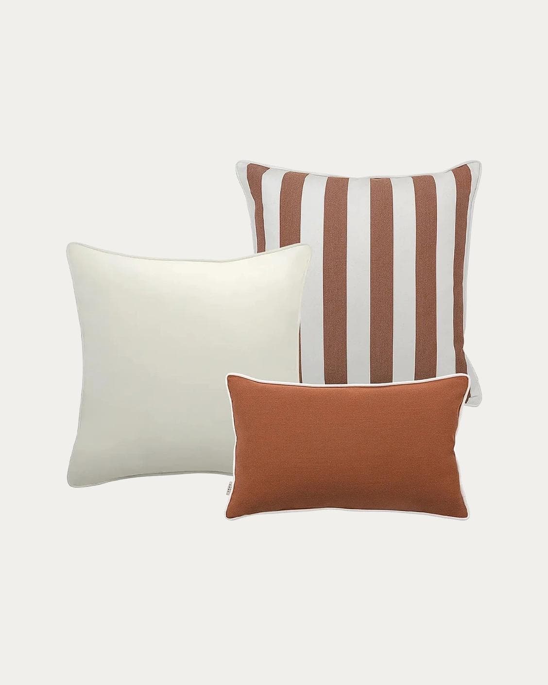 Haneen Bundle outdoor bundles in rust and ivory, shown in a product as image 1