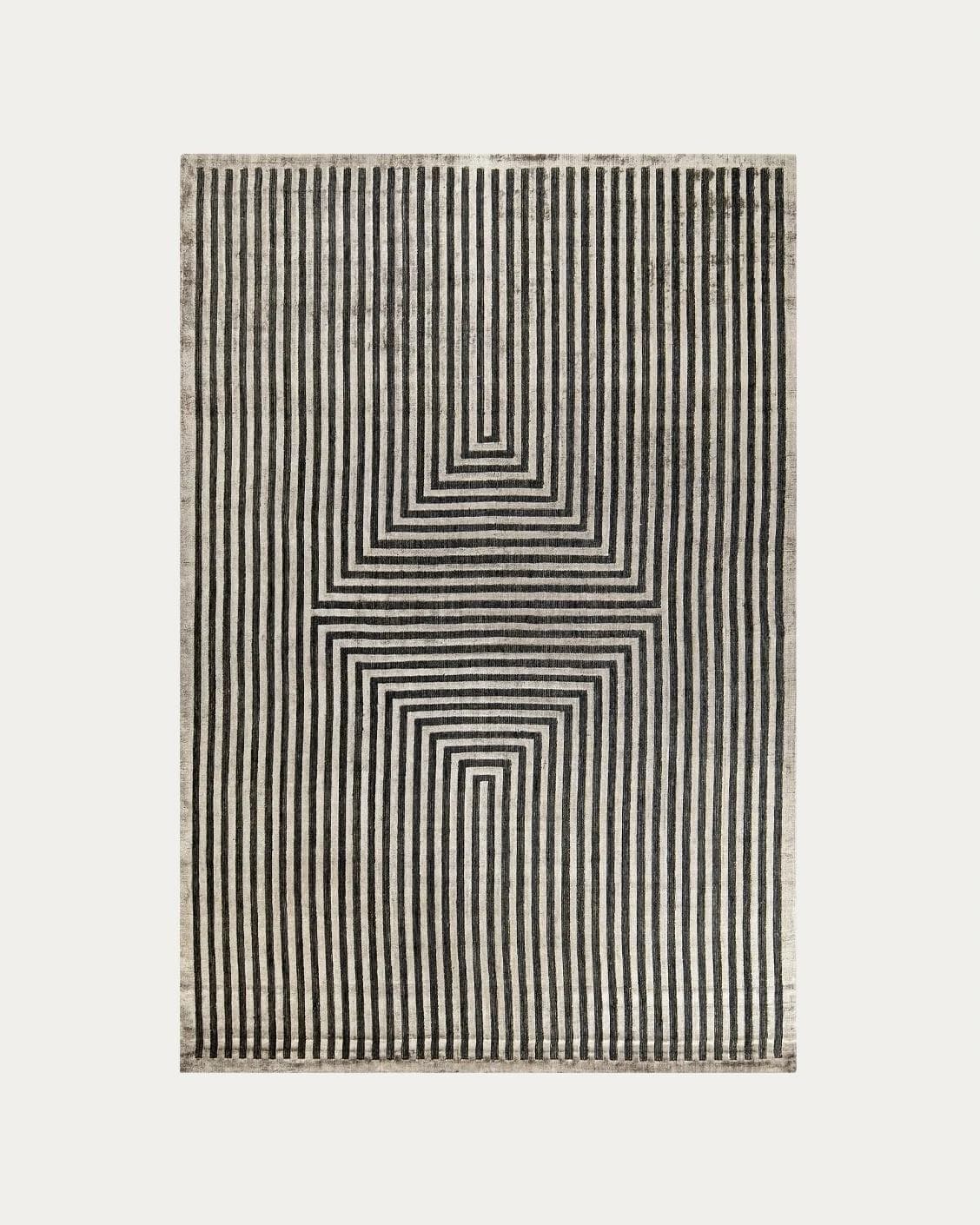 Harf Noon Ashton carpets in ebony, shown in a product top view as image 1