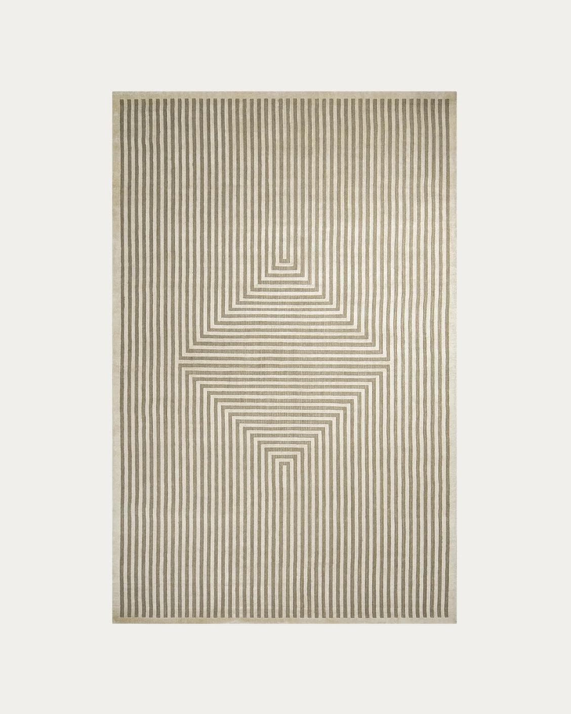 Harf Noon Sandy carpets in beige and ivory, shown in a product top view as image 1