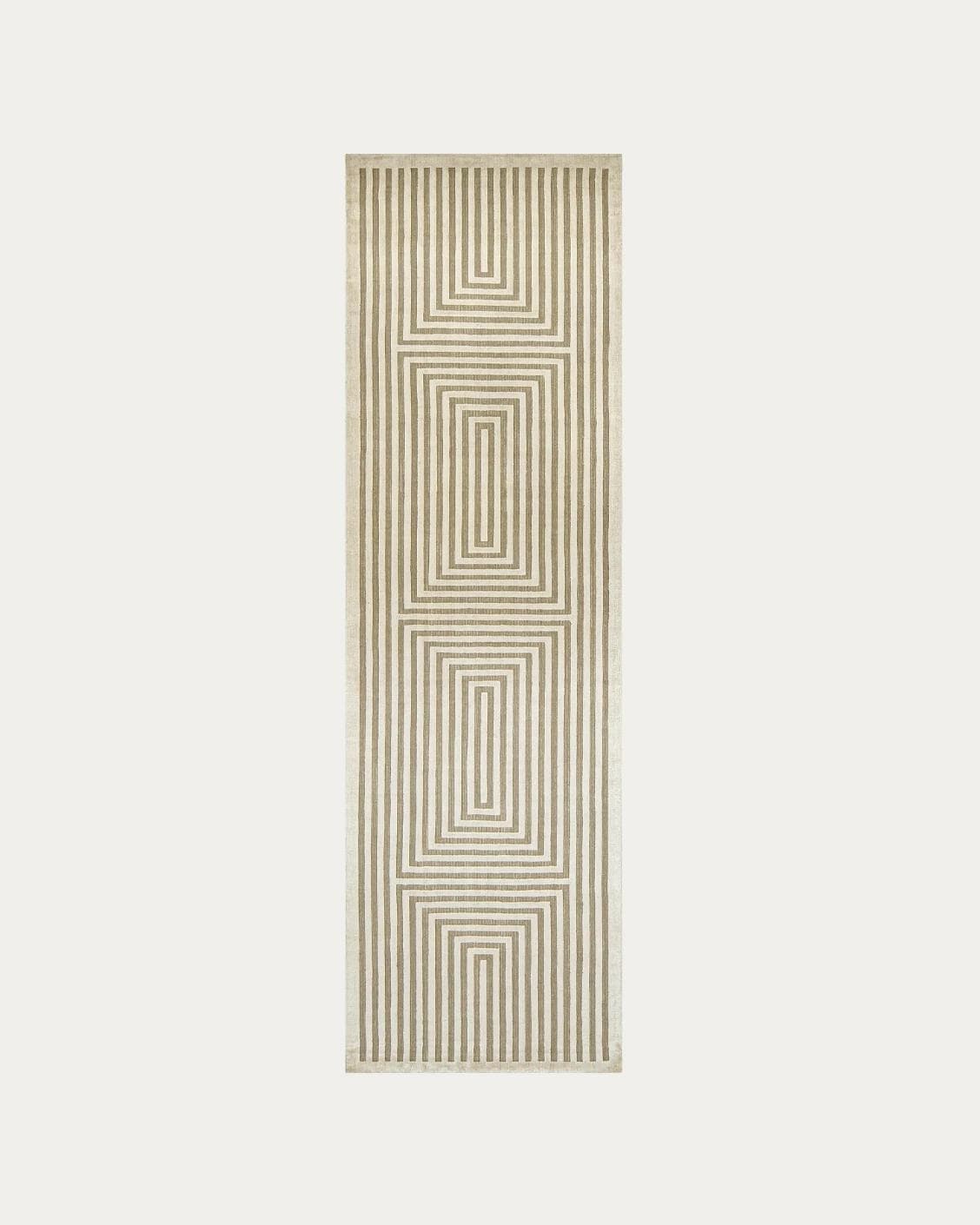 Harf Noon Sandy carpets in beige and ivory, shown in a product top view as image 1