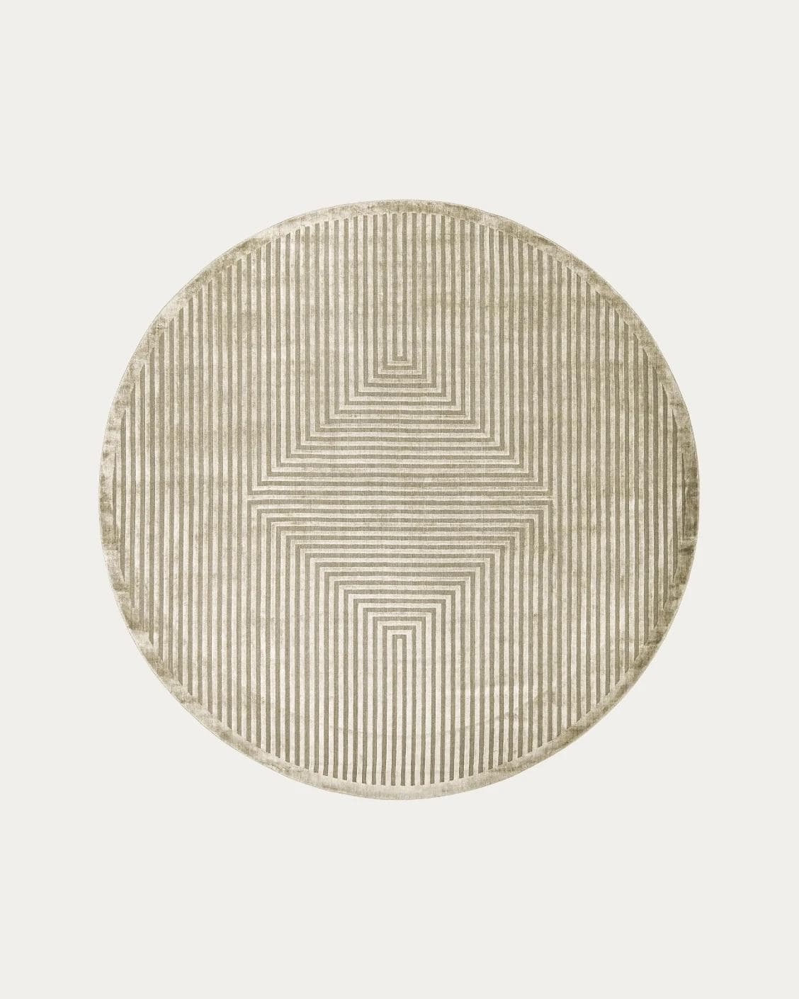 Harf Noon Sandy carpets in beige and ivory, shown in a product top view as image 1
