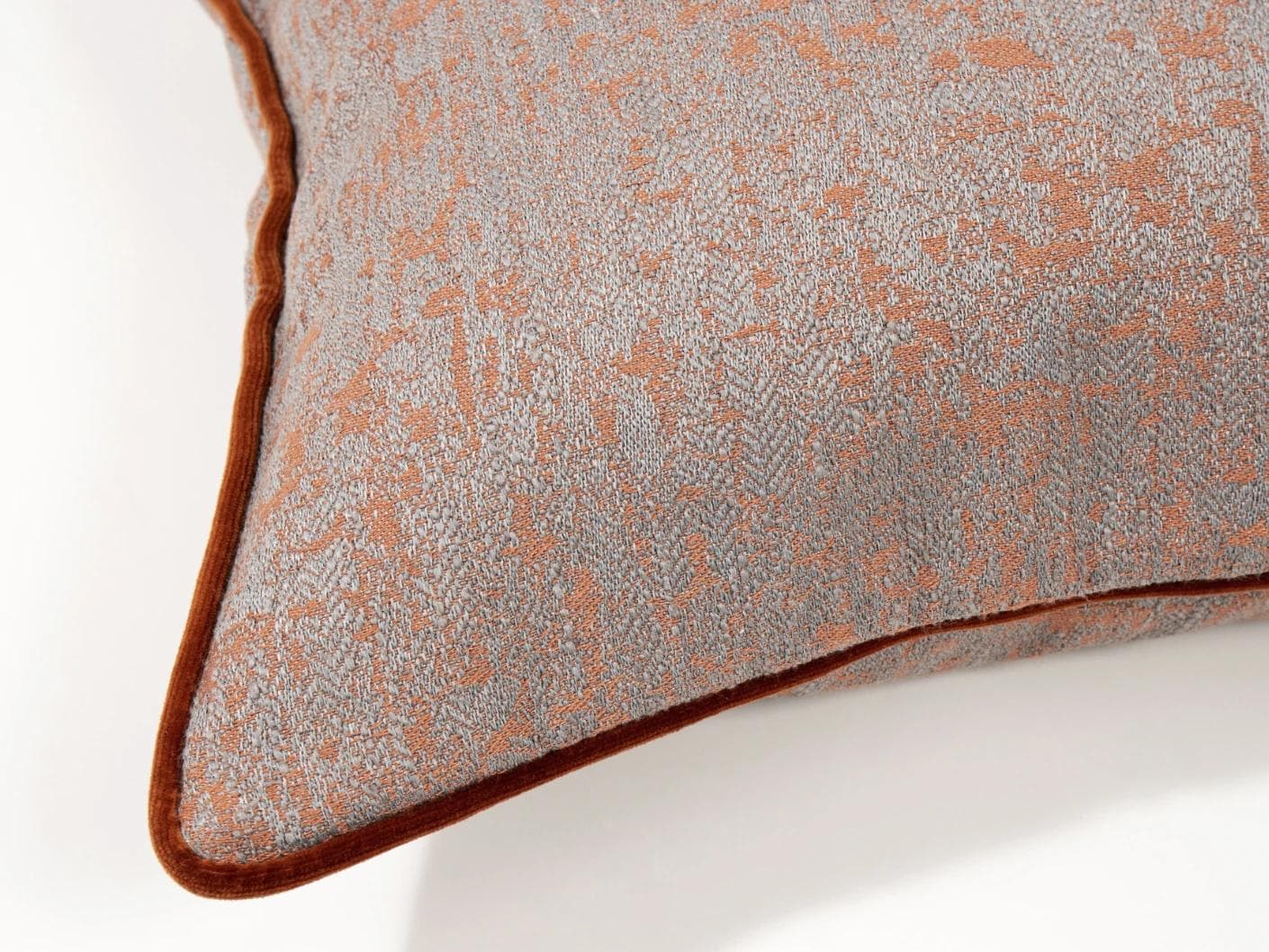 Hazel Tangelo cushion in orange and red, shown in a product top view as image 10