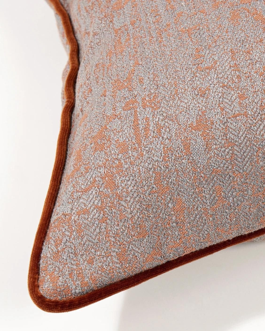 Hazel Tangelo cushion in orange and red, shown in a product top view as image 10