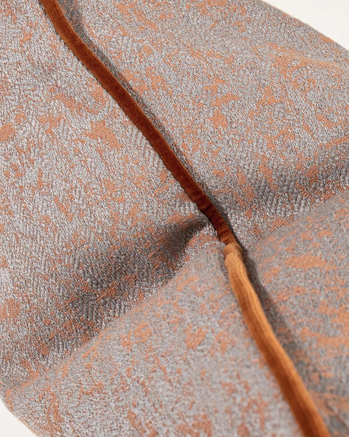 Hazel Tangelo cushion in orange and red, shown in a product top view as image 11