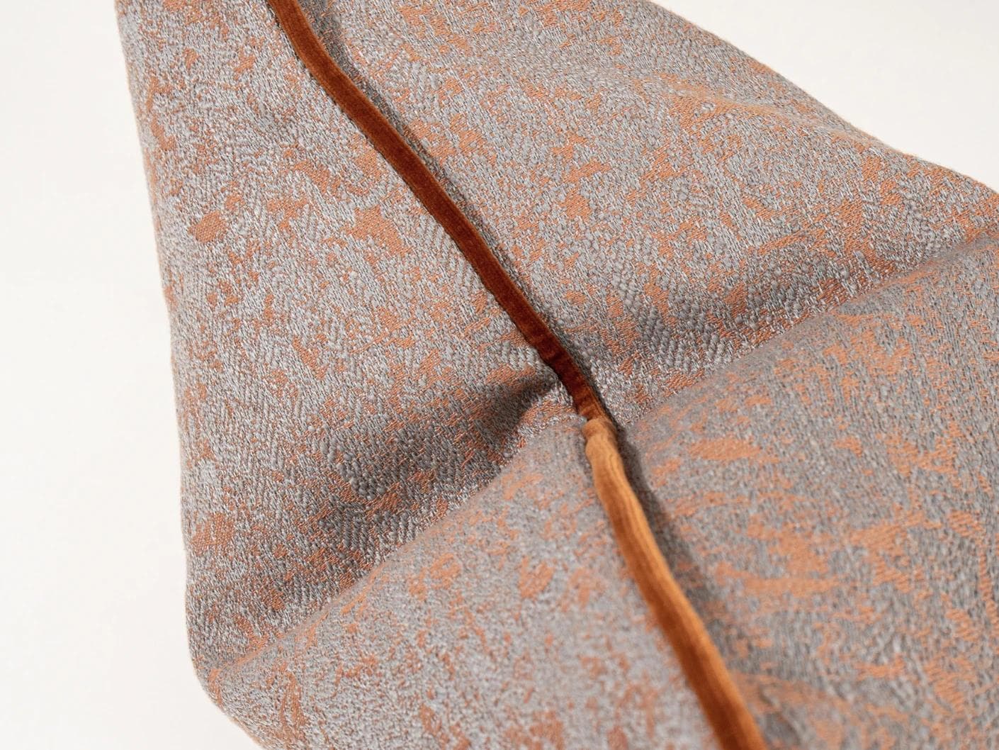 Hazel Tangelo cushion in orange and red, shown in a product top view as image 11