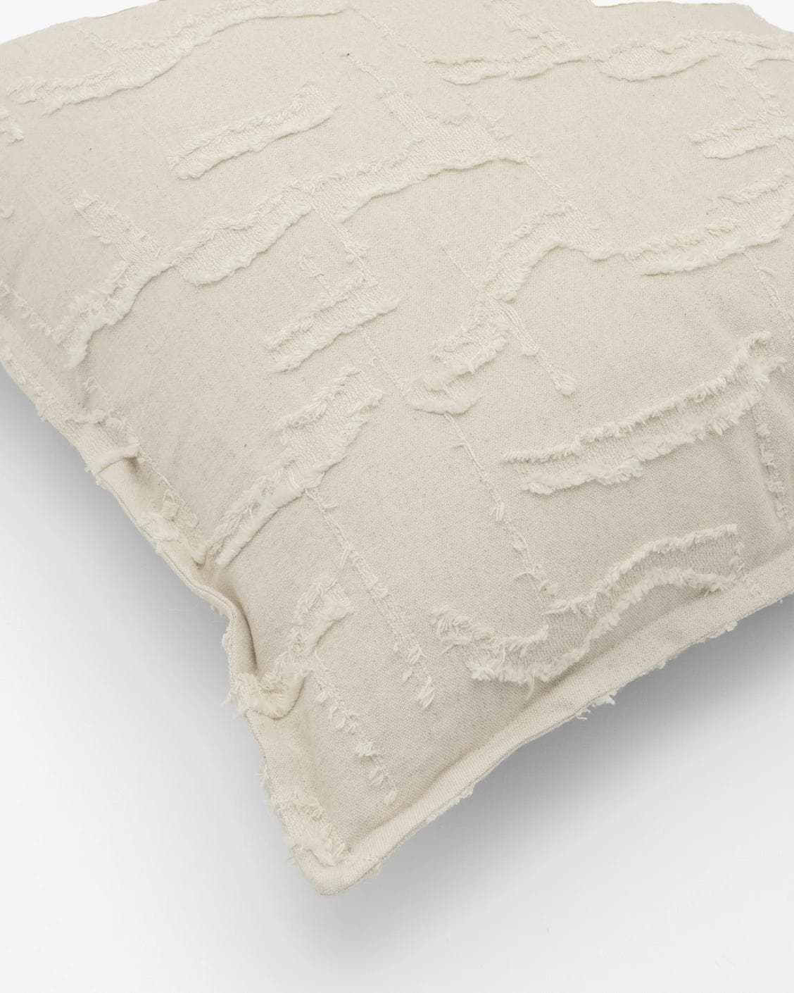 Heeth Laurent cushion in cream and ivory, shown in a product top view as image 8