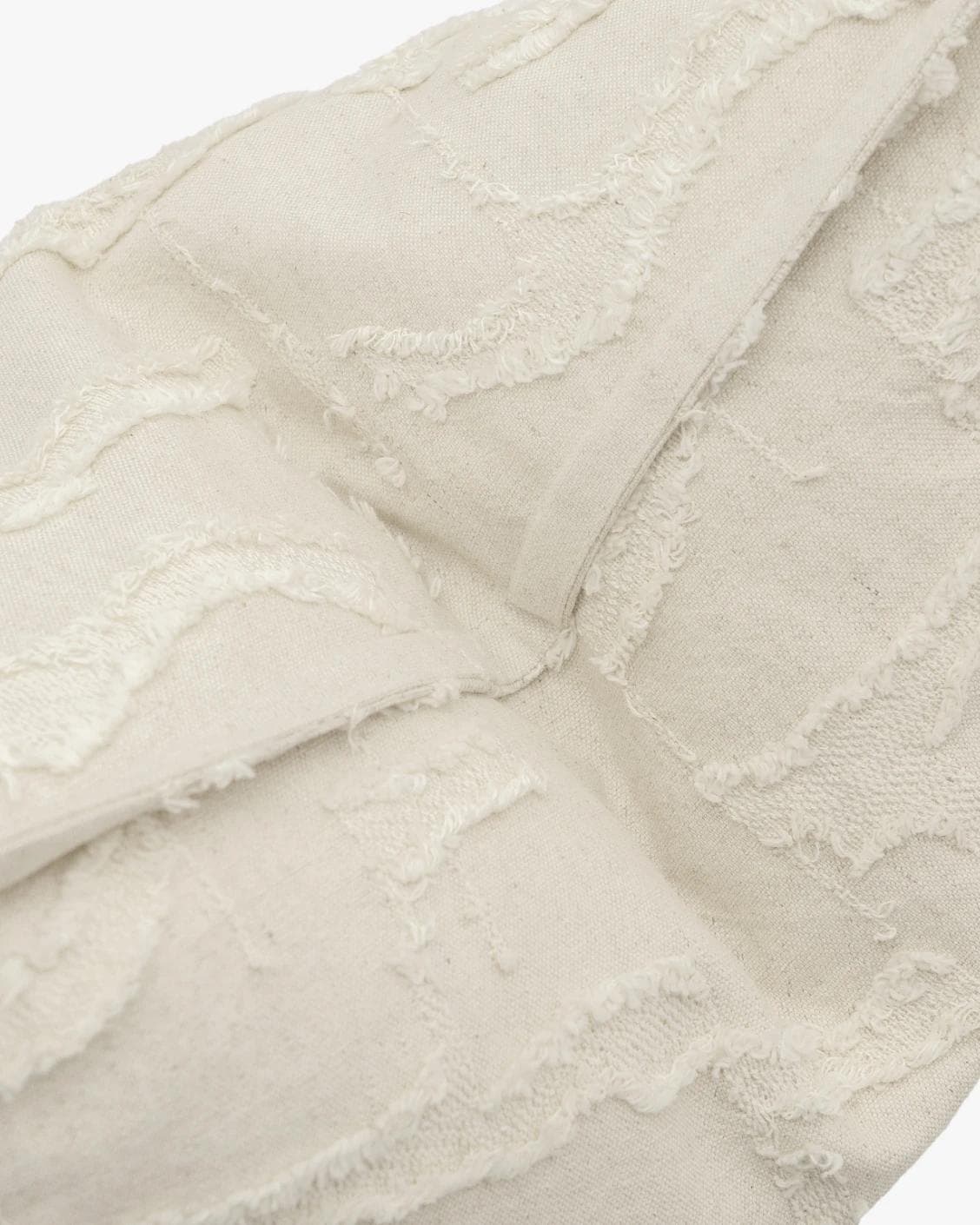 Heeth Laurent cushion in cream and ivory, shown in a product top view as image 9