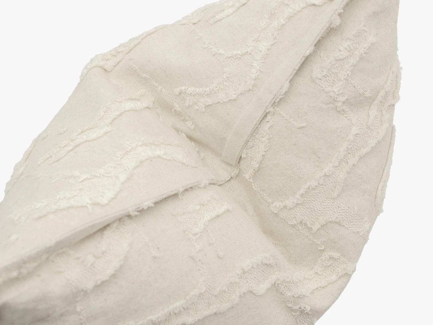 Heeth Laurent cushion in cream and ivory, shown in a product top view as image 9