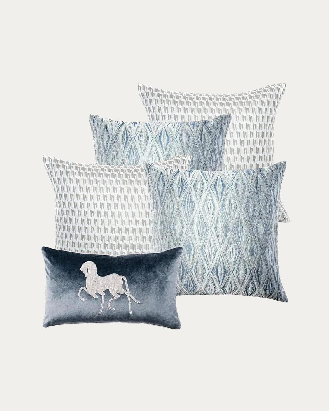 Edwin Bundle bundle - indoor in blue, silver and white, shown in a product front view as image 1