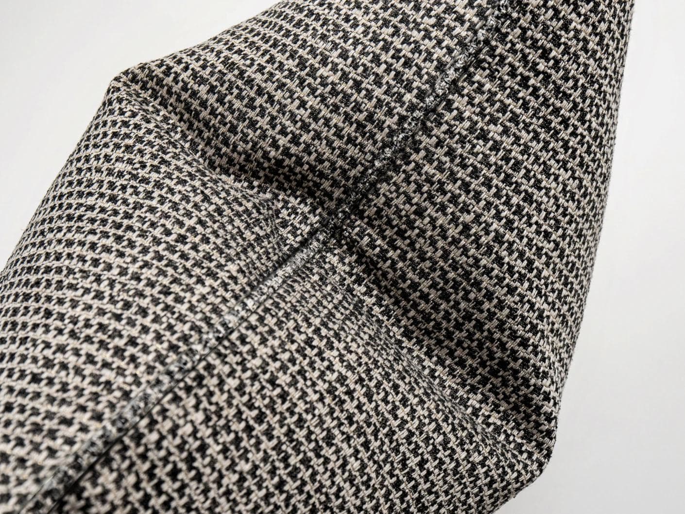Hugo Steele cushion in black, shown in a product top view as image 7