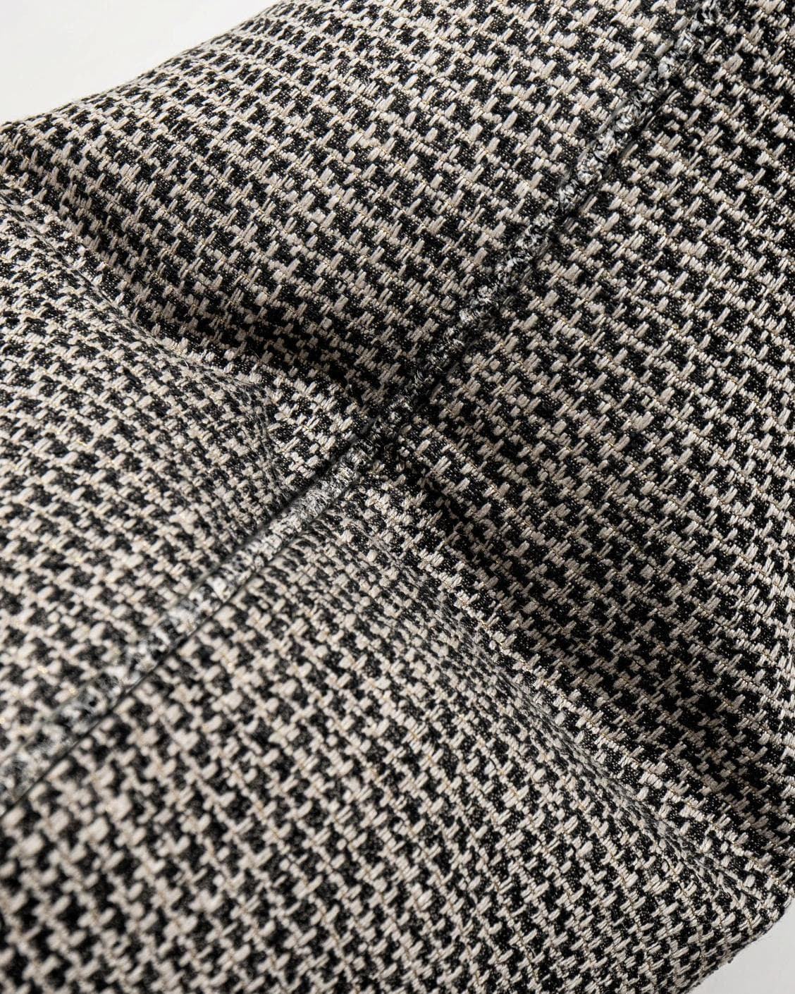 Hugo Steele cushion in black, shown in a product top view as image 7
