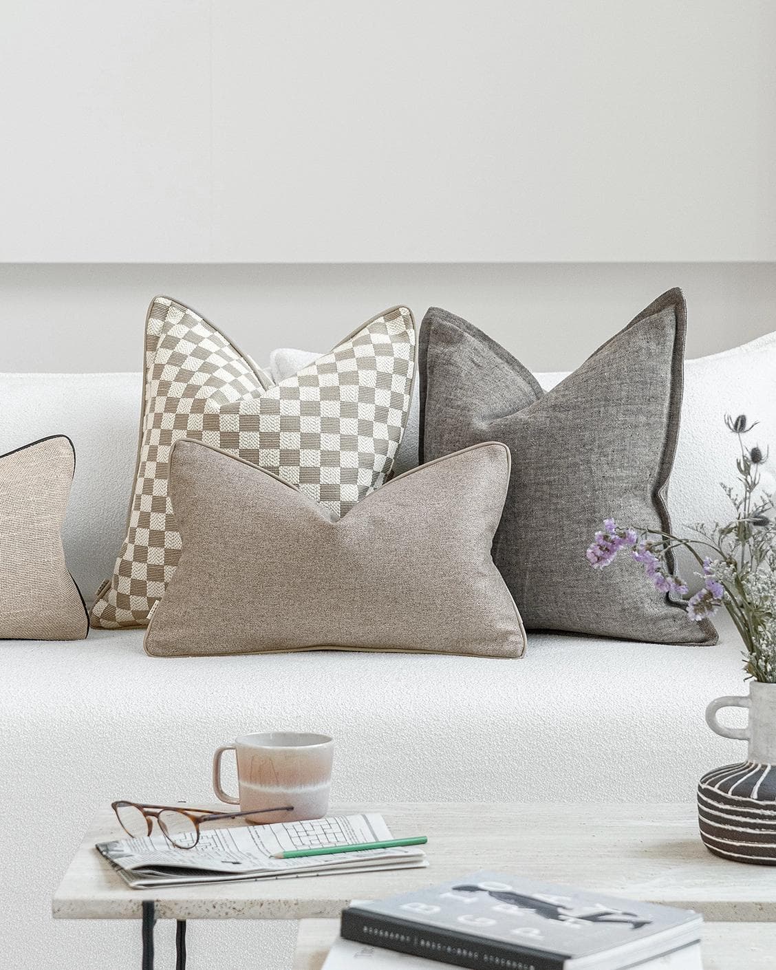 Humberly Bundle cushion, shown in a lifestyle front view as image 5