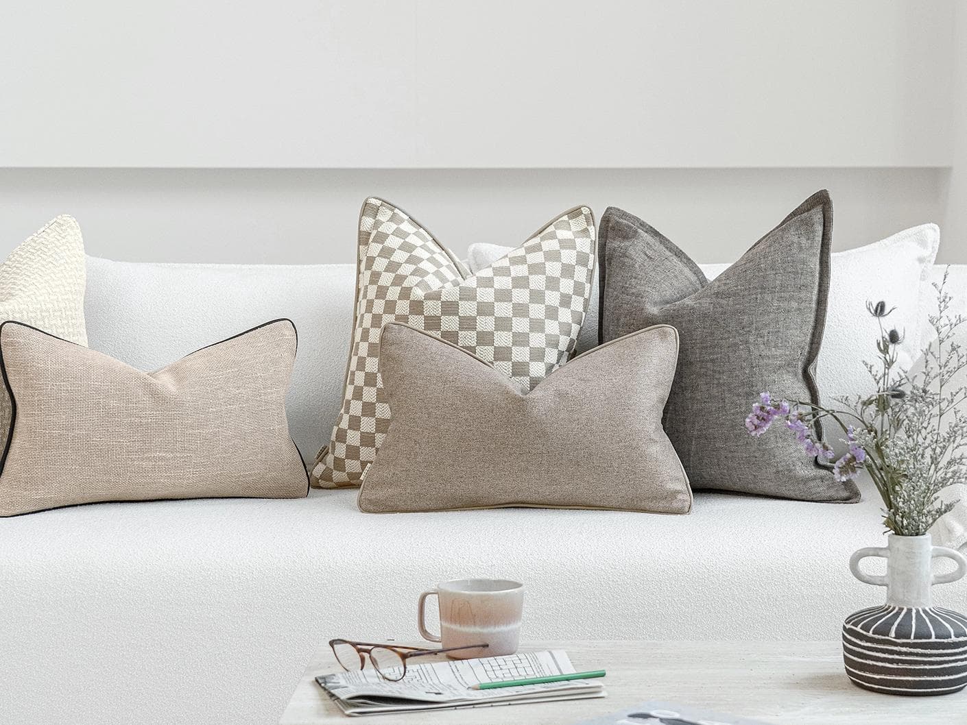 Humberly Bundle cushion, shown in a lifestyle front view as image 5