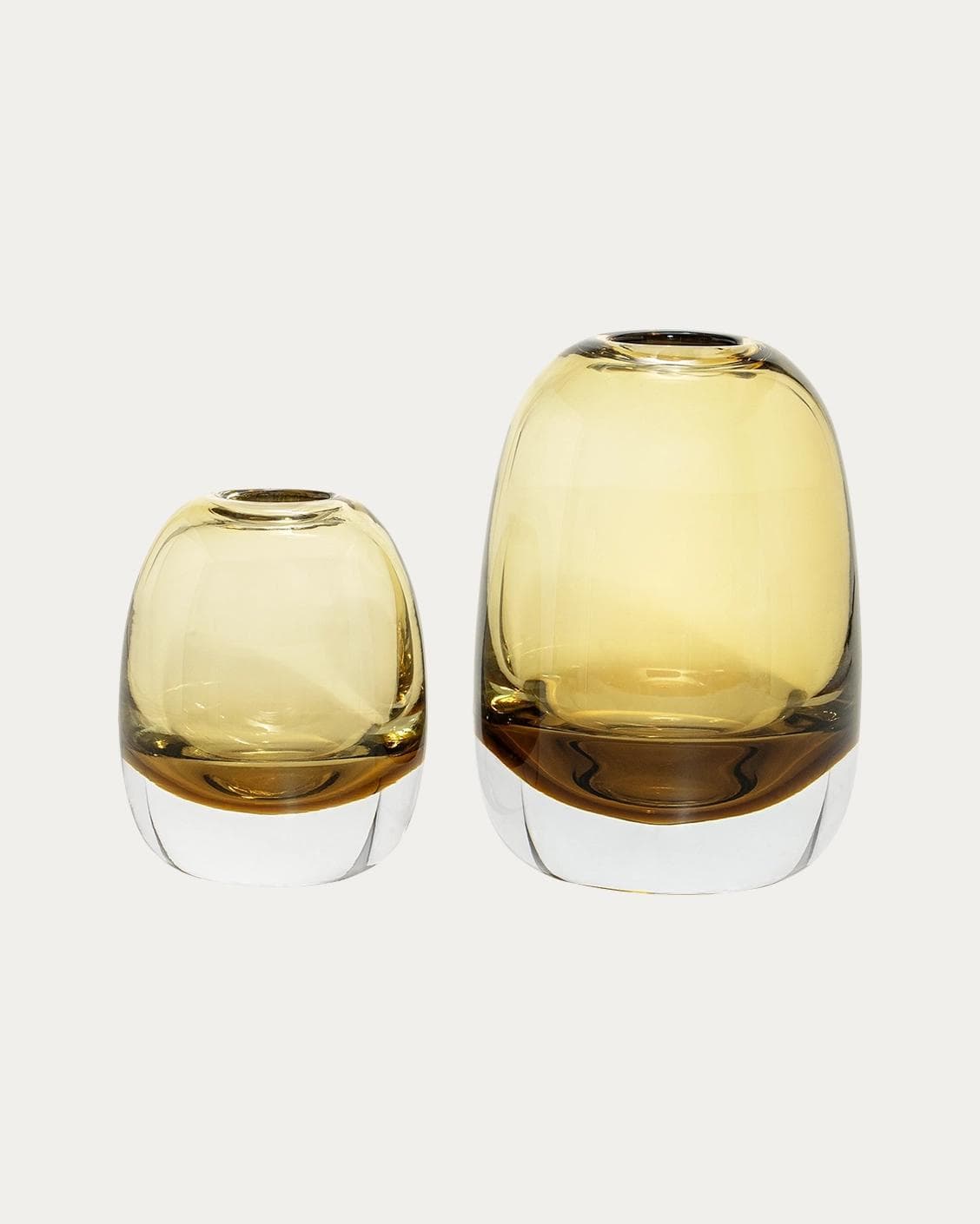 Rainier Storms vases in yellow, shown in a product front view as image 1