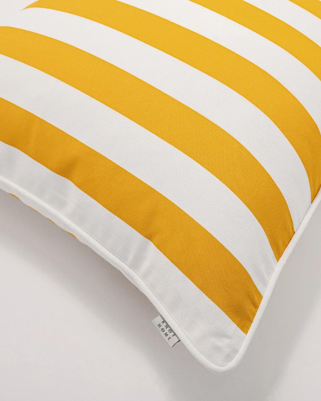 Aelia Gaze cushion in yellow, shown in a product top view as image 6