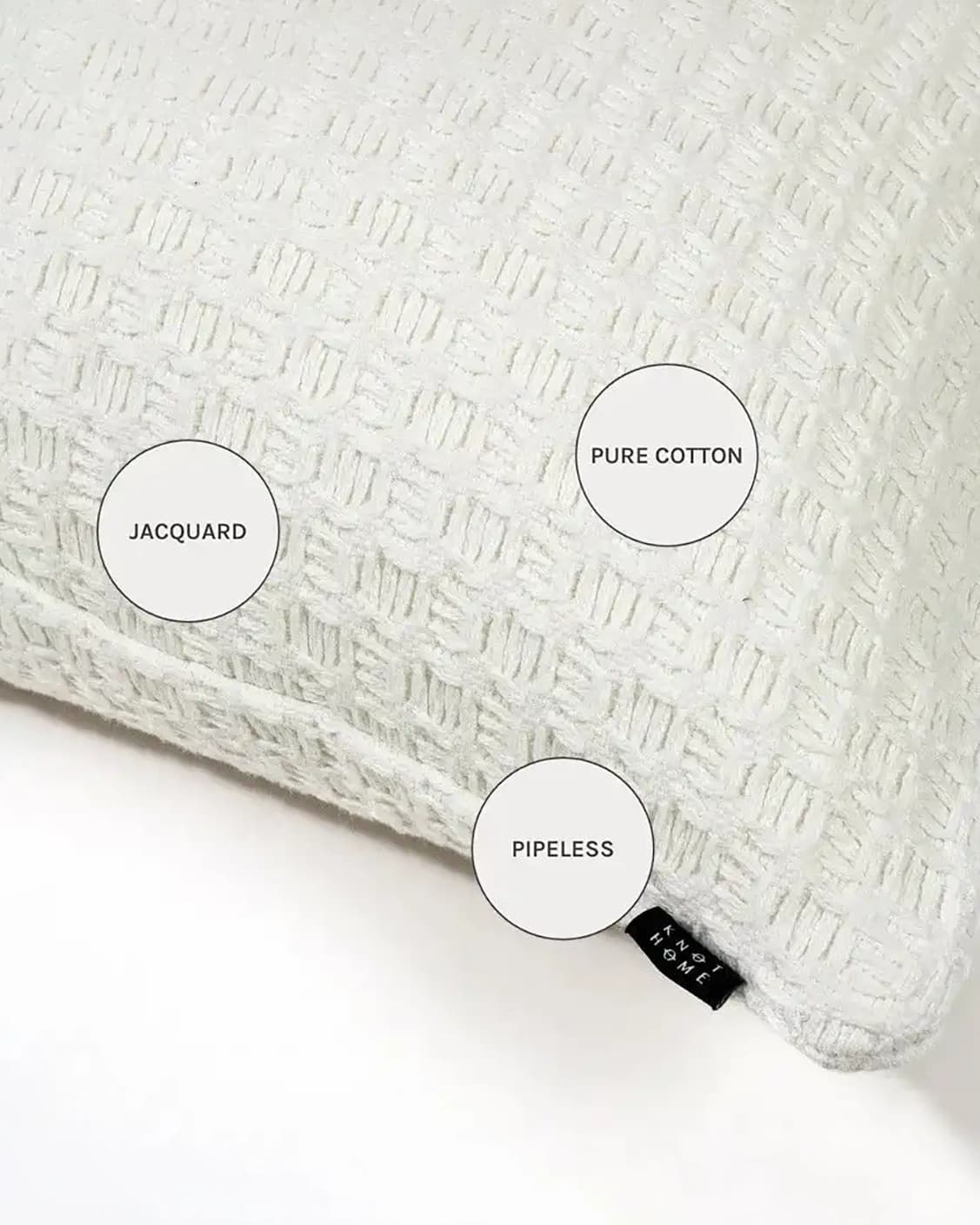 Adora Bianca cushions in white, shown in a product close-up as image 11
