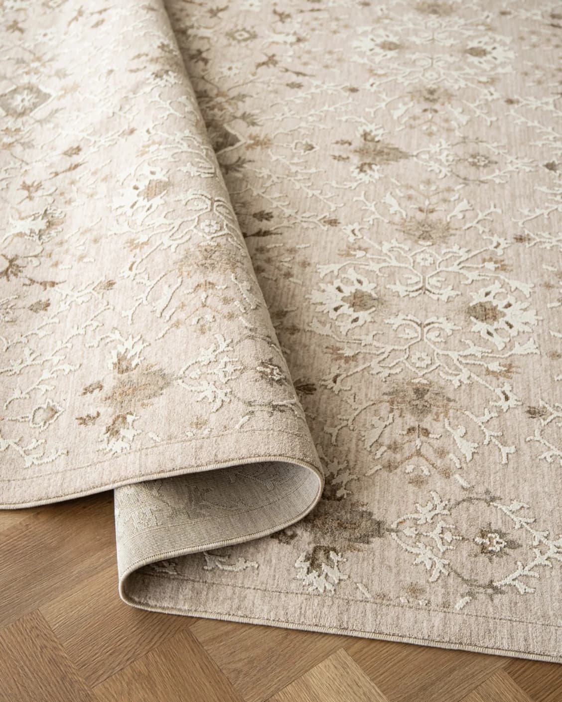 Albert Terra carpet in beige and brown, shown in a product close-up as image 11